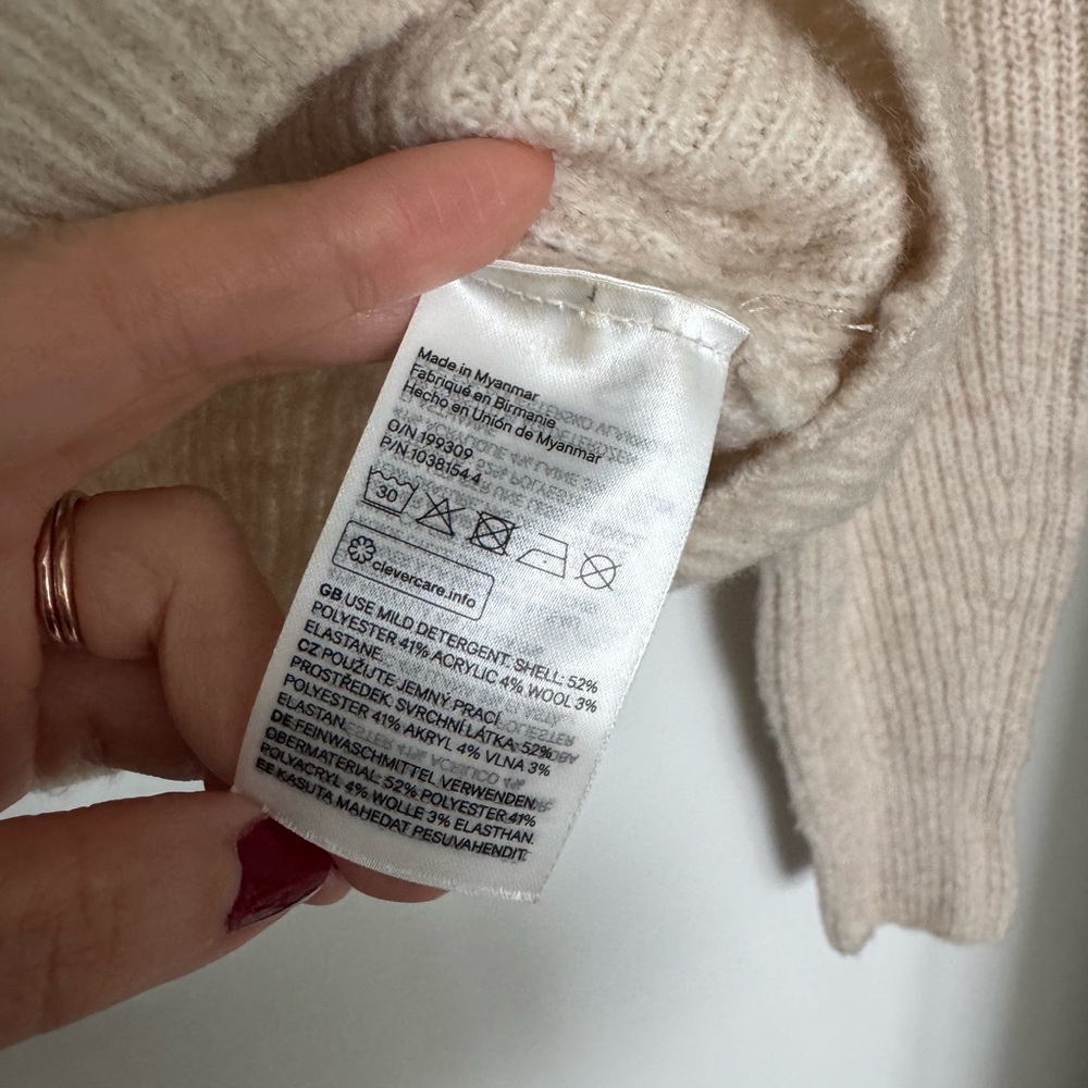 H&M Cream Ruffled Cardigan - Picture 4 of 5